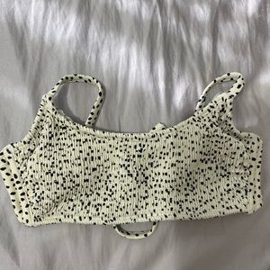 animal print bathing suit top